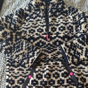 Vineyard Vines Navy blue and Cream Patterned Sweater